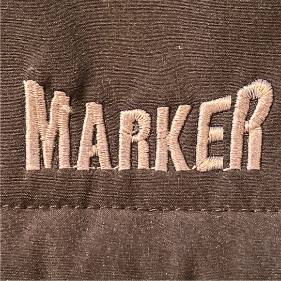 Marker women plain BLACK coat Soft Shell zip up Jacket Fleece Lined high neck L - Picture 3 of 16